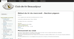 Desktop Screenshot of clubdetirbeausejour.com