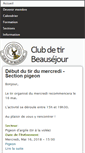 Mobile Screenshot of clubdetirbeausejour.com